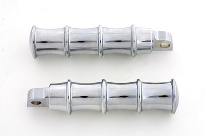 Chrome Tribal Style Footpeg Set