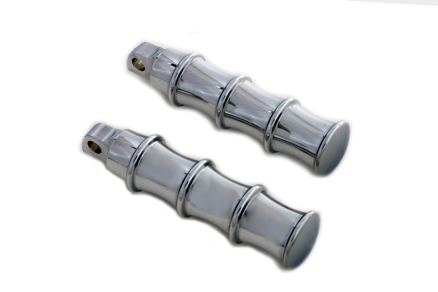 Chrome Tribal Style Footpeg Set