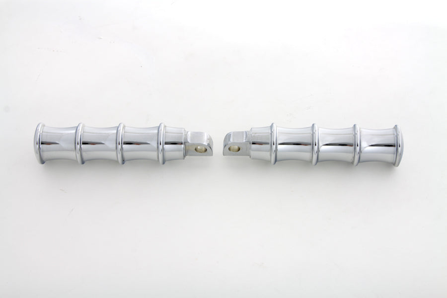 Chrome Tribal Style Footpeg Set