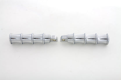 Chrome Tribal Style Footpeg Set
