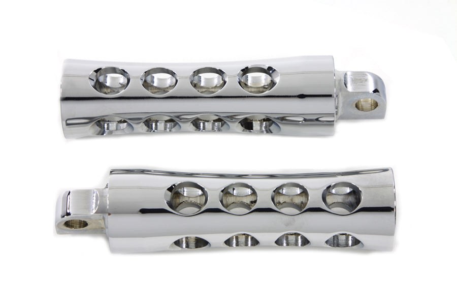 Chrome Concave Style Footpeg Set