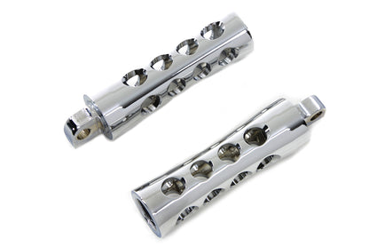 Chrome Concave Style Footpeg Set