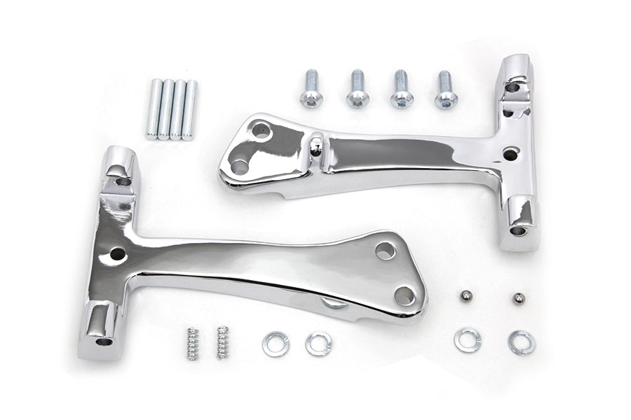 Passenger Footboard Support Chrome