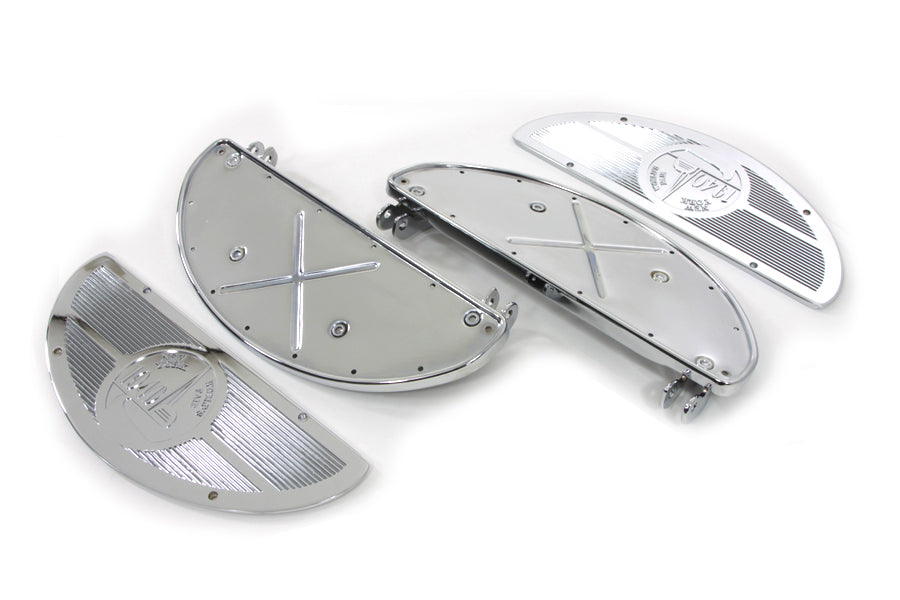 Half Moon Footboard Kit Chrome