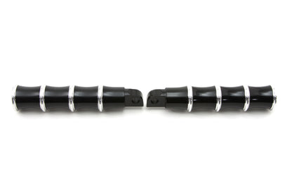 Black Tribal Style Footpeg Set