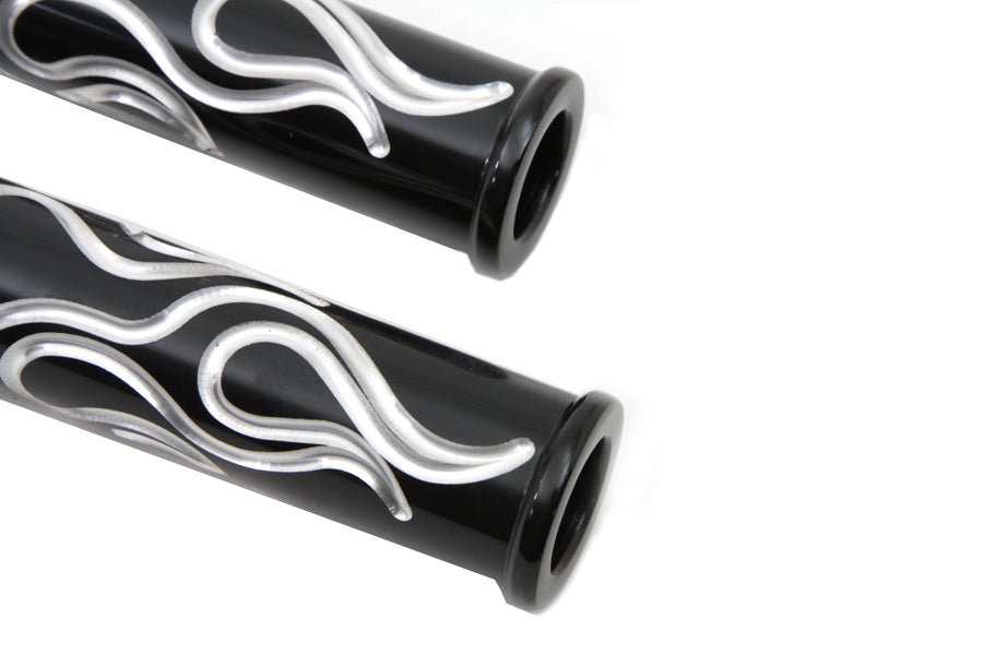 Black Flame Style Footpeg Set