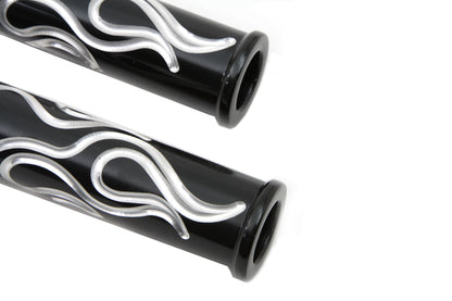 Black Flame Style Footpeg Set