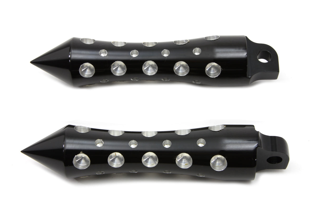 Black Agostinni Spike Style Footpeg Set
