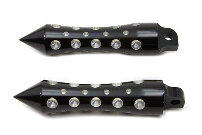 Black Agostinni Spike Style Footpeg Set
