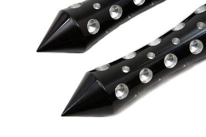 Black Agostinni Spike Style Footpeg Set