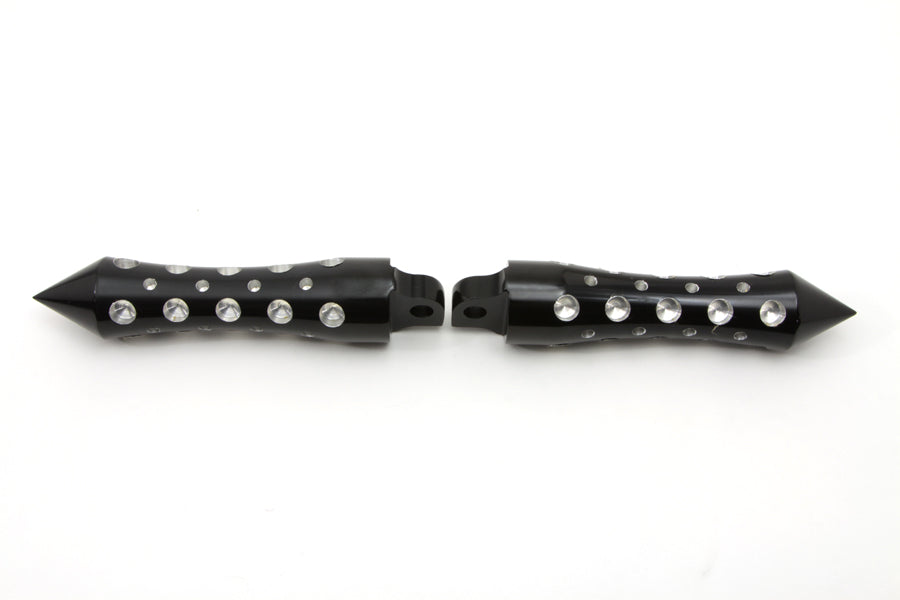Black Agostinni Spike Style Footpeg Set