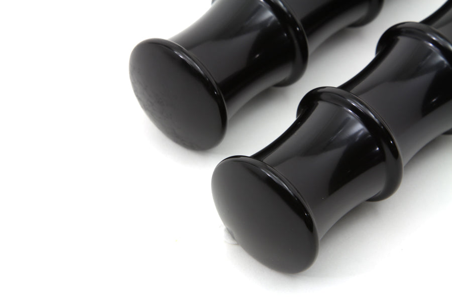 Black Tribal Style Footpeg Set