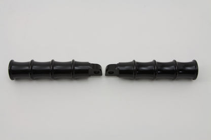 Black Tribal Style Footpeg Set