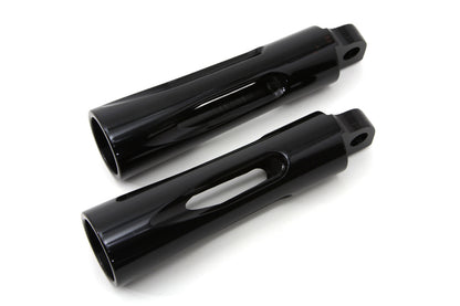 Black Milled Style Footpeg Set