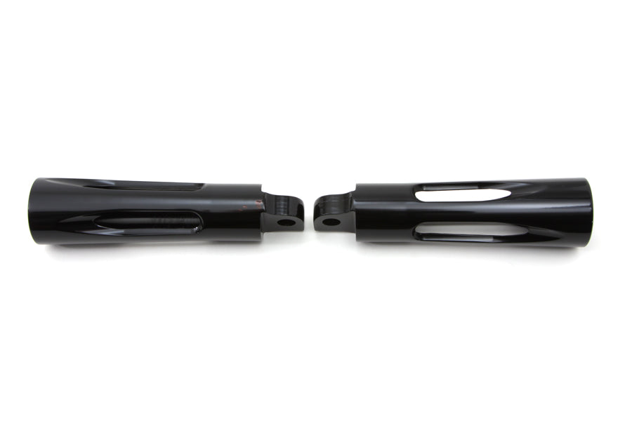 Black Milled Style Footpeg Set