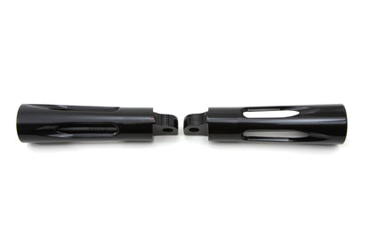 Black Milled Style Footpeg Set