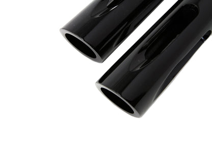 Black Milled Style Slasher Footpeg Set