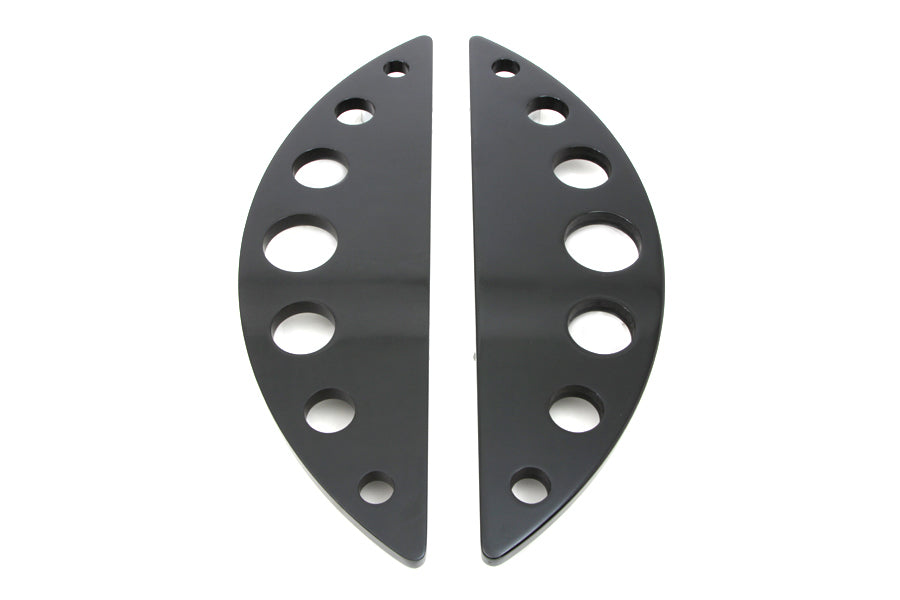 Driver Black Half Moon Footboard Set With Holes