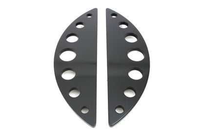 Driver Black Half Moon Footboard Set With Holes