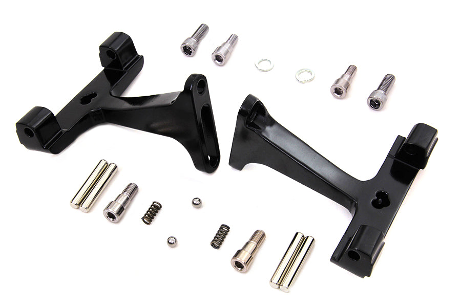 Black Passenger Footboard Mount Kit
