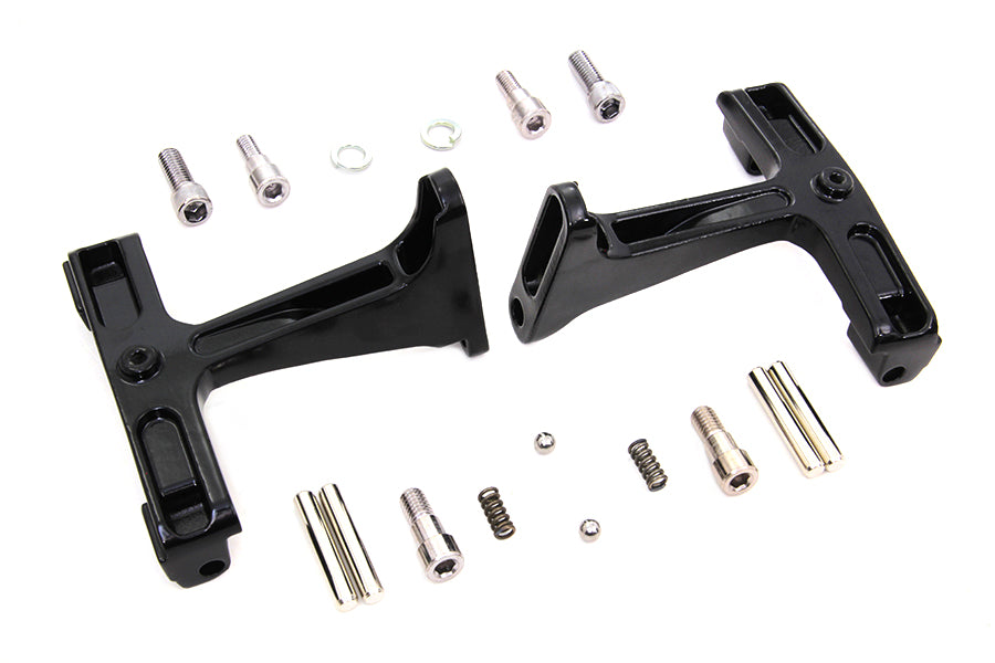 Black Passenger Footboard Mount Kit