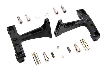Black Passenger Footboard Mount Kit