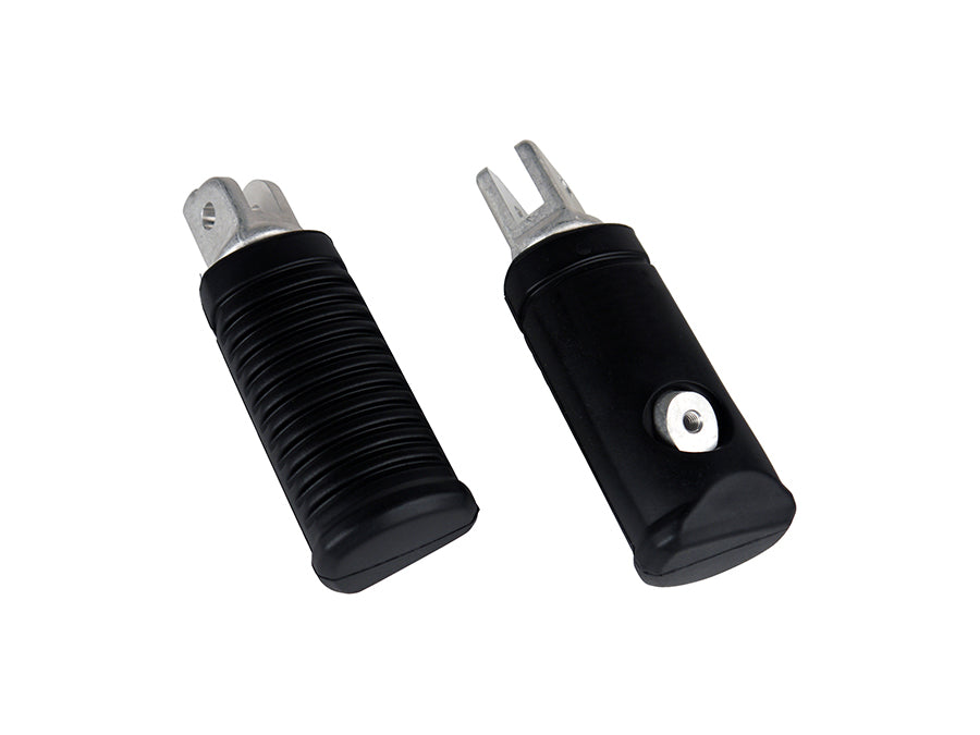 Round Style Driver Footpeg Set Natural Alloy