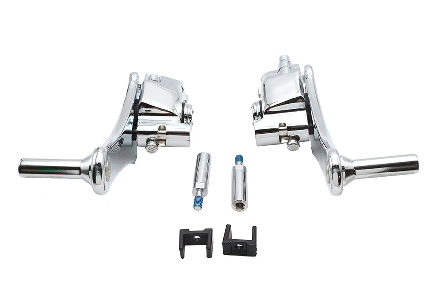 Adjustable Auxiliary Passenger Footpeg Mount Set