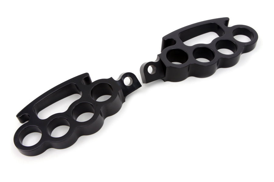 Black Knuckle Footpeg Set