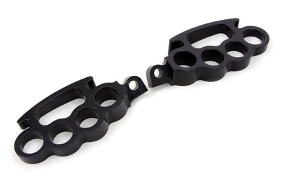 Black Knuckle Footpeg Set