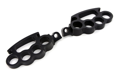 Black Knuckle Footpeg Set