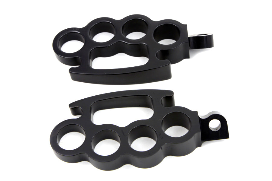 Black Knuckle Footpeg Set