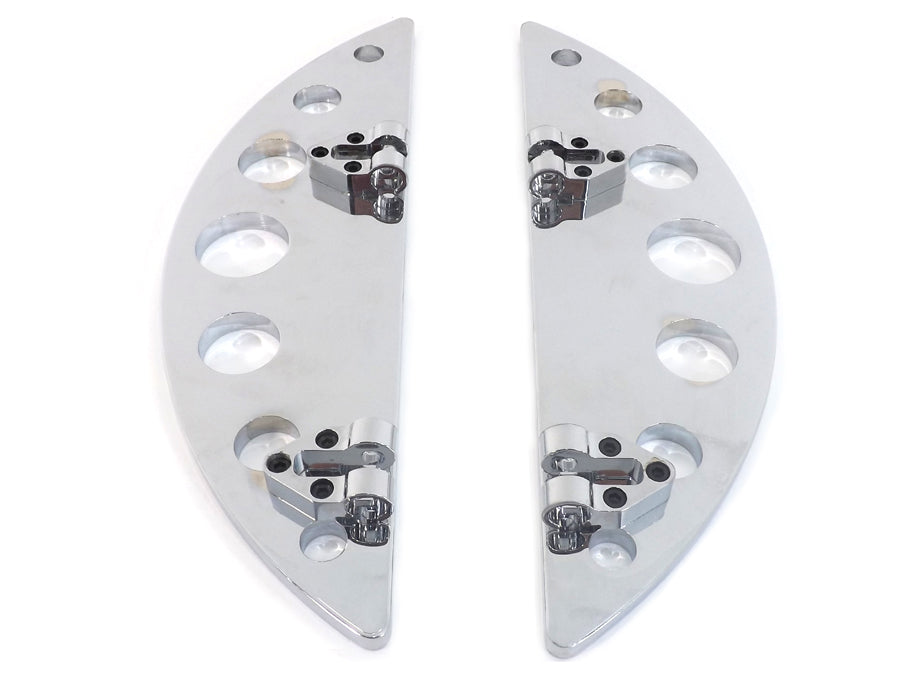 Driver Chrome Half Moon Footboard Set