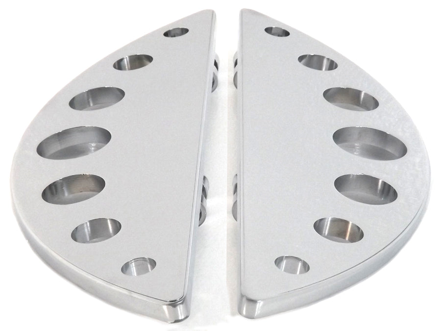 Driver Chrome Half Moon Footboard Set