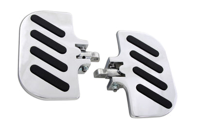 Chrome Slot Inverted Passenger Footboard Set