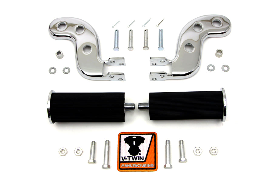 Buddy Seat Footpeg Set Chrome
