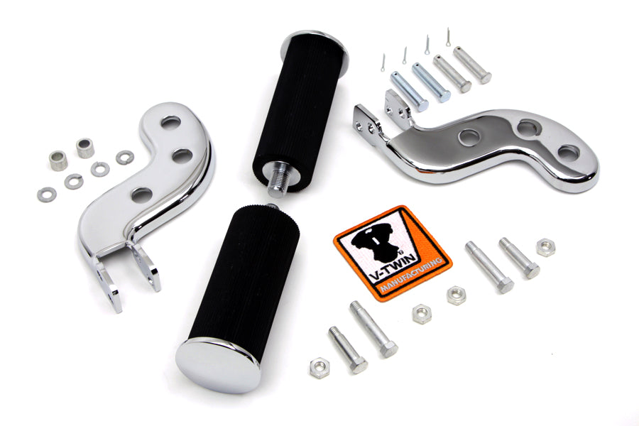 Buddy Seat Footpeg Set Chrome