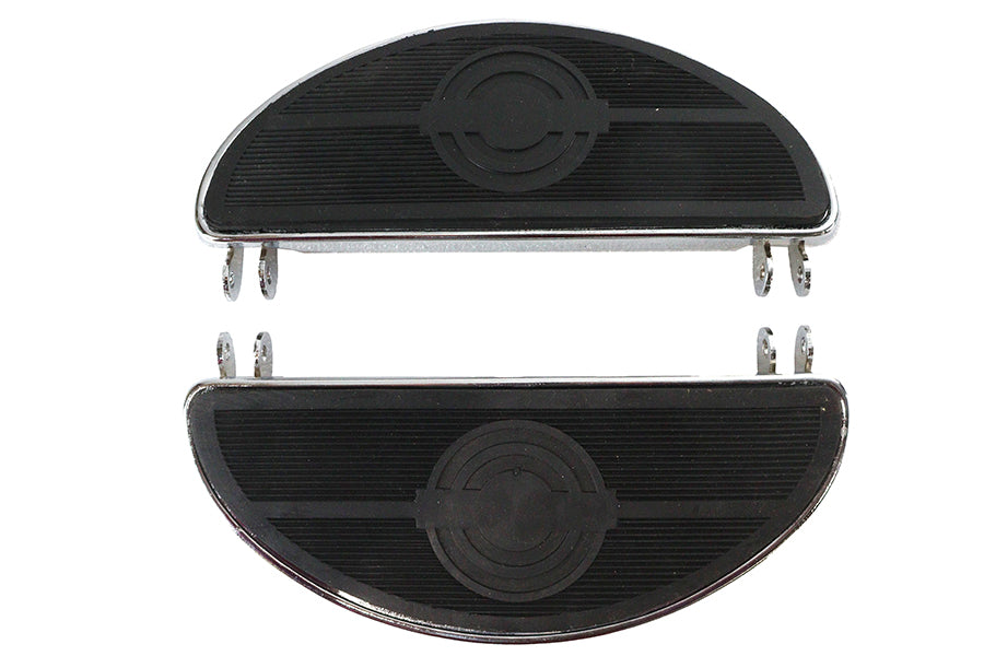 Driver 'D' Shape Footboard Set Chrome