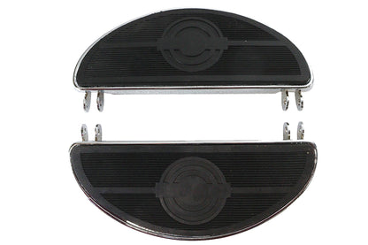 Driver 'D' Shape Footboard Set Chrome