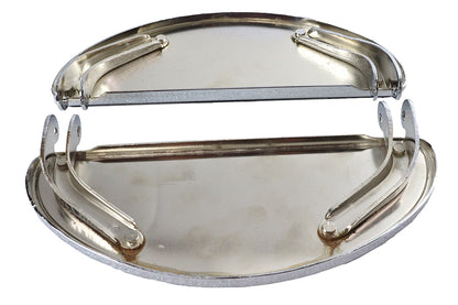 Driver 'D' Shape Footboard Set Chrome