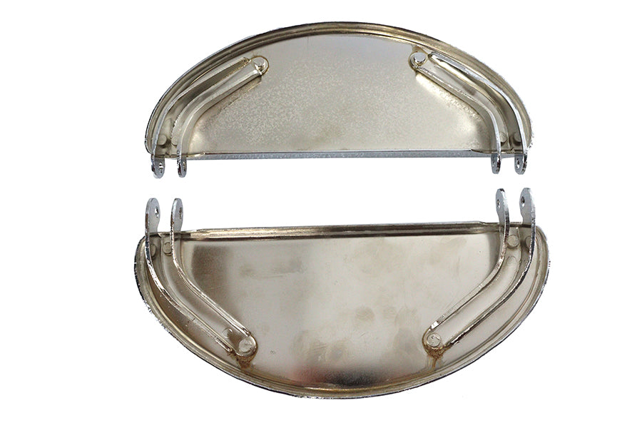 Driver 'D' Shape Footboard Set Chrome