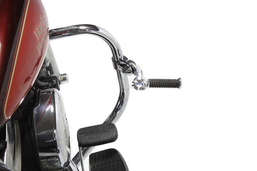 Short Angled Footpeg Mount Kit Chrome
