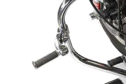 Short Angled Footpeg Mount Kit Chrome