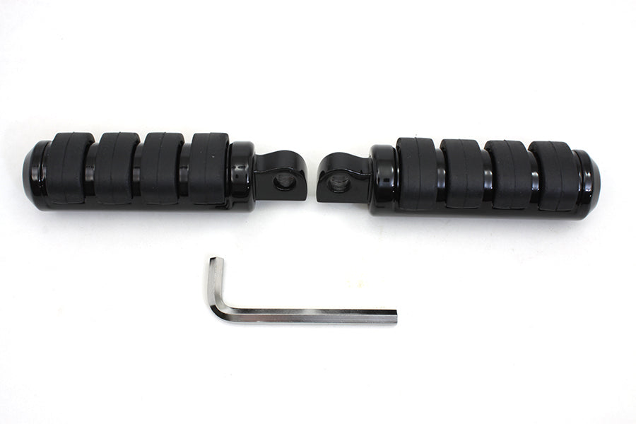 Small Cats Paw Footpeg Set Black