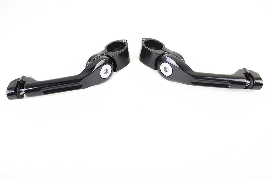 Adjustable Footpeg Mount Kit Black