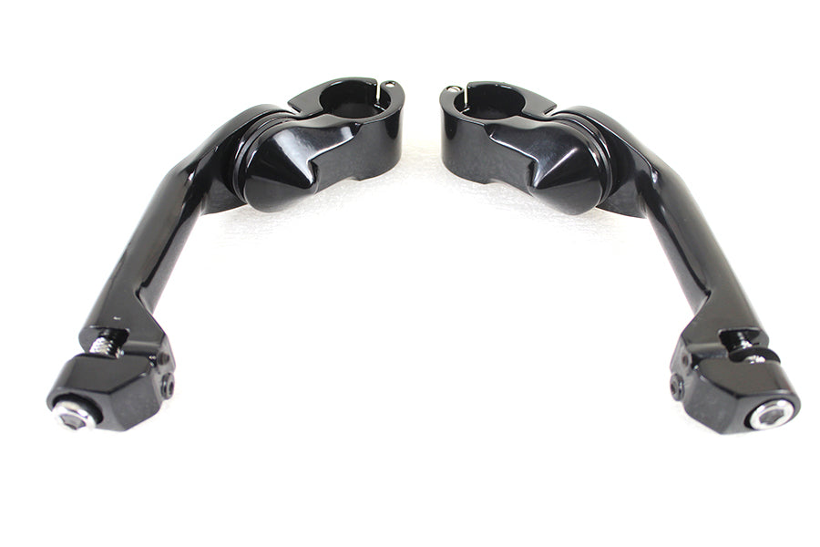Adjustable Footpeg Mount Kit Black