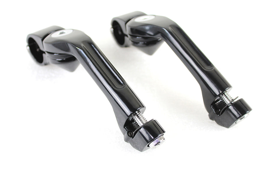 Adjustable Footpeg Mount Kit Black
