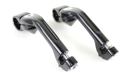 Adjustable Footpeg Mount Kit Black