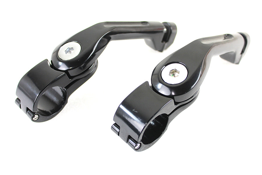 Adjustable Footpeg Mount Kit Black