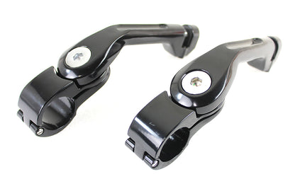 Adjustable Footpeg Mount Kit Black
